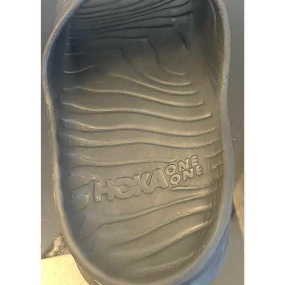 Hoka One One Black Ora Recovery Slides  Size 10 - Picture 9 of 10